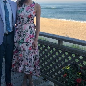 Banana Republic Pink Midi Dress